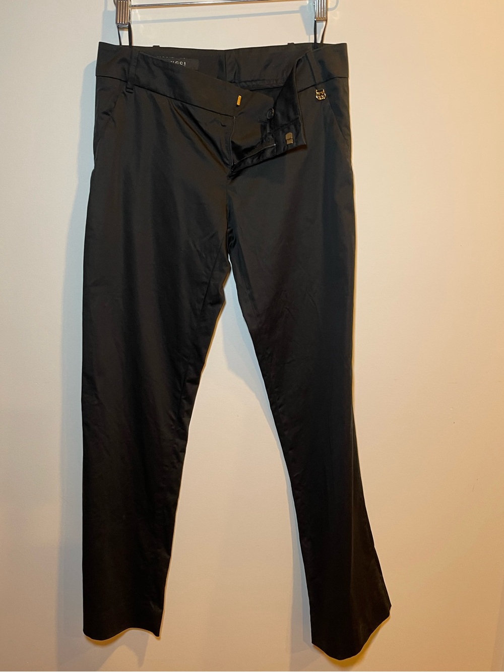 Gucci Classic Black Pants size 38 Authentic